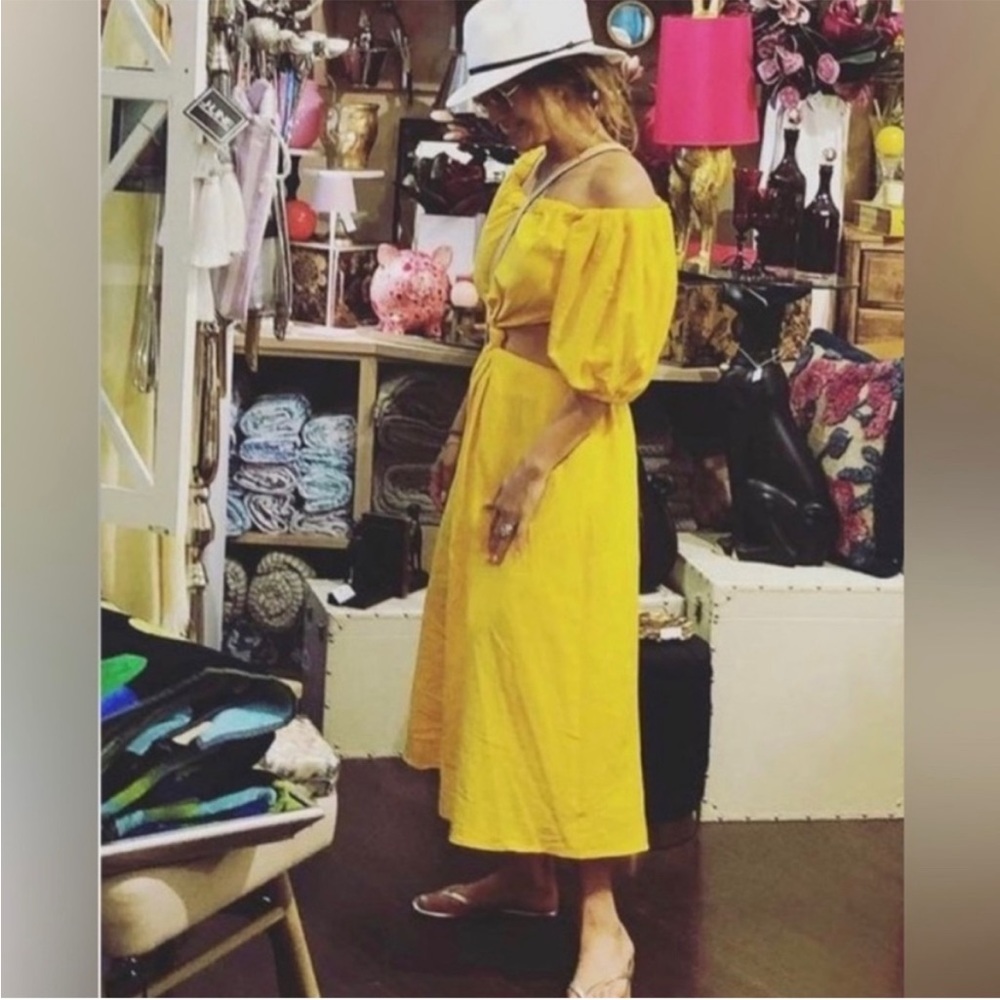 Farm Rio | Cut Out Yellow Dress - Gem